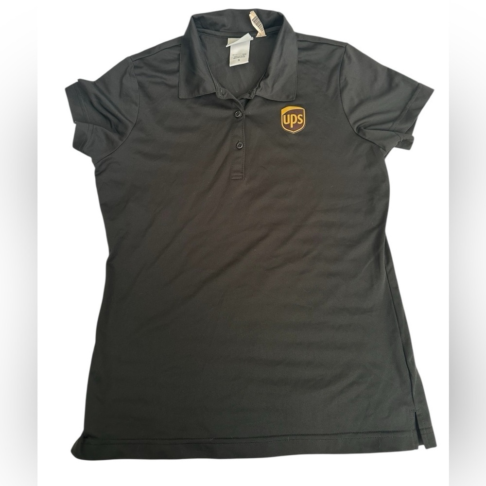 357 Retro UPS short sleeve shirt womens sz S UNIQUE Employee shirt